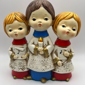 Vintage 1950’s Holt Howard Christmas Carolers Silent Night Music Box